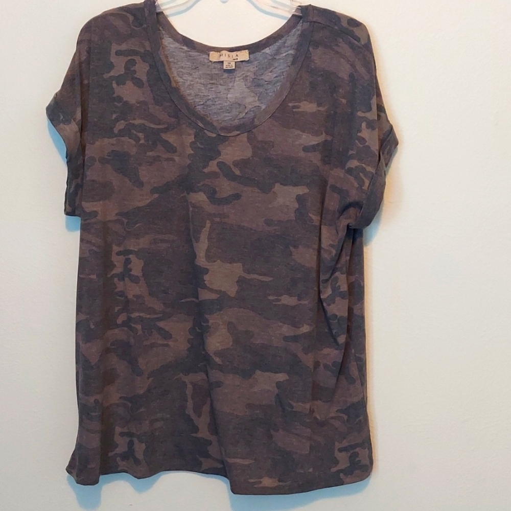 Misia Curvy Camouflage T-shirt